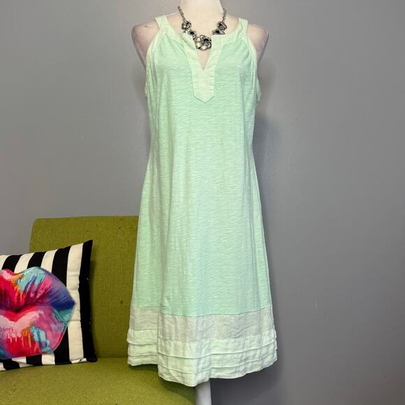 Tommy Bahama Dresses & Skirts - Tommy Bahama Seafoam Blue/Green Tank Dress Cotton Linen